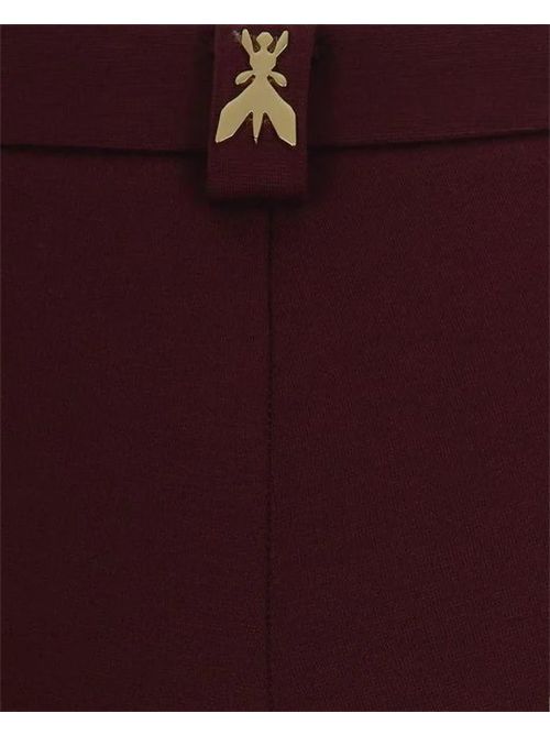 Pantaloni da donna Patrizia Pepe in misto viscosa rosso bordeaux PATRIZIA PEPE | 8P0771-A025M536